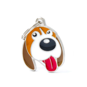 Beagle Dog ID collar tag