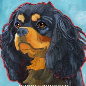 CAVALIER KING CHARLES  - BLACK & TAN - FRIDGE MAGNET