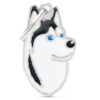 HUSKY -BLACK & WHITE - DOG ID TAG