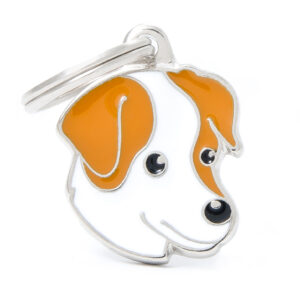 JACK RUSSELL - BROWN & WHITE - DOG ID TAG