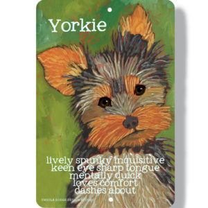 YORKSHIRE TERRIER - METAL PLAQUE / PICTURE