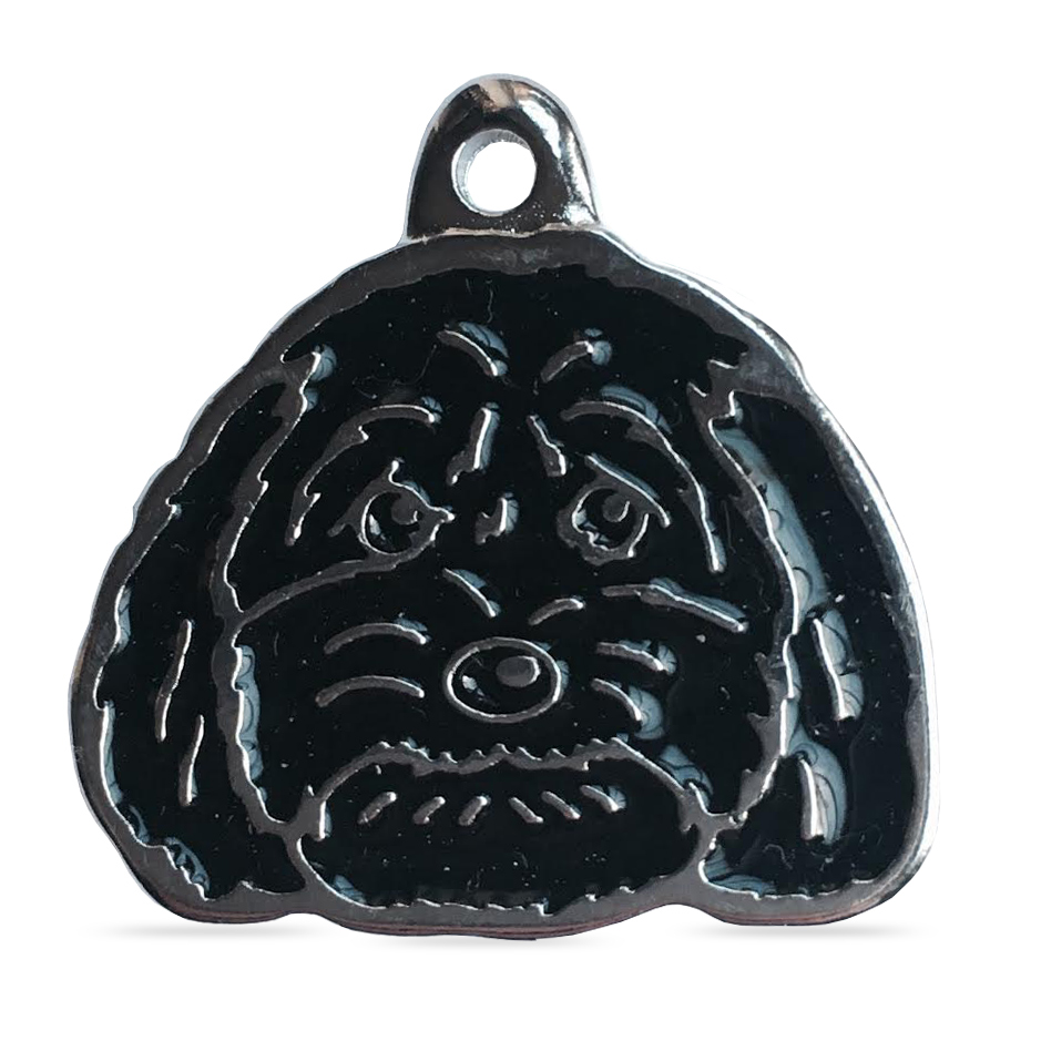 Black dog id tag clearance